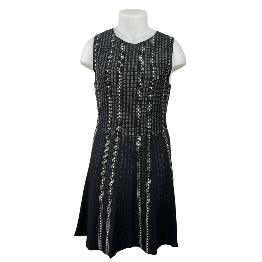 Luxe by Carmen Marc Valvo Black Sleeveless Mini Tank Skater Flare A-Line DressXL